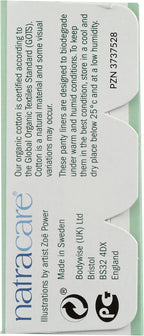 Natracare Ultra Thin Organic Cotton Panty Liner, 22 Liners