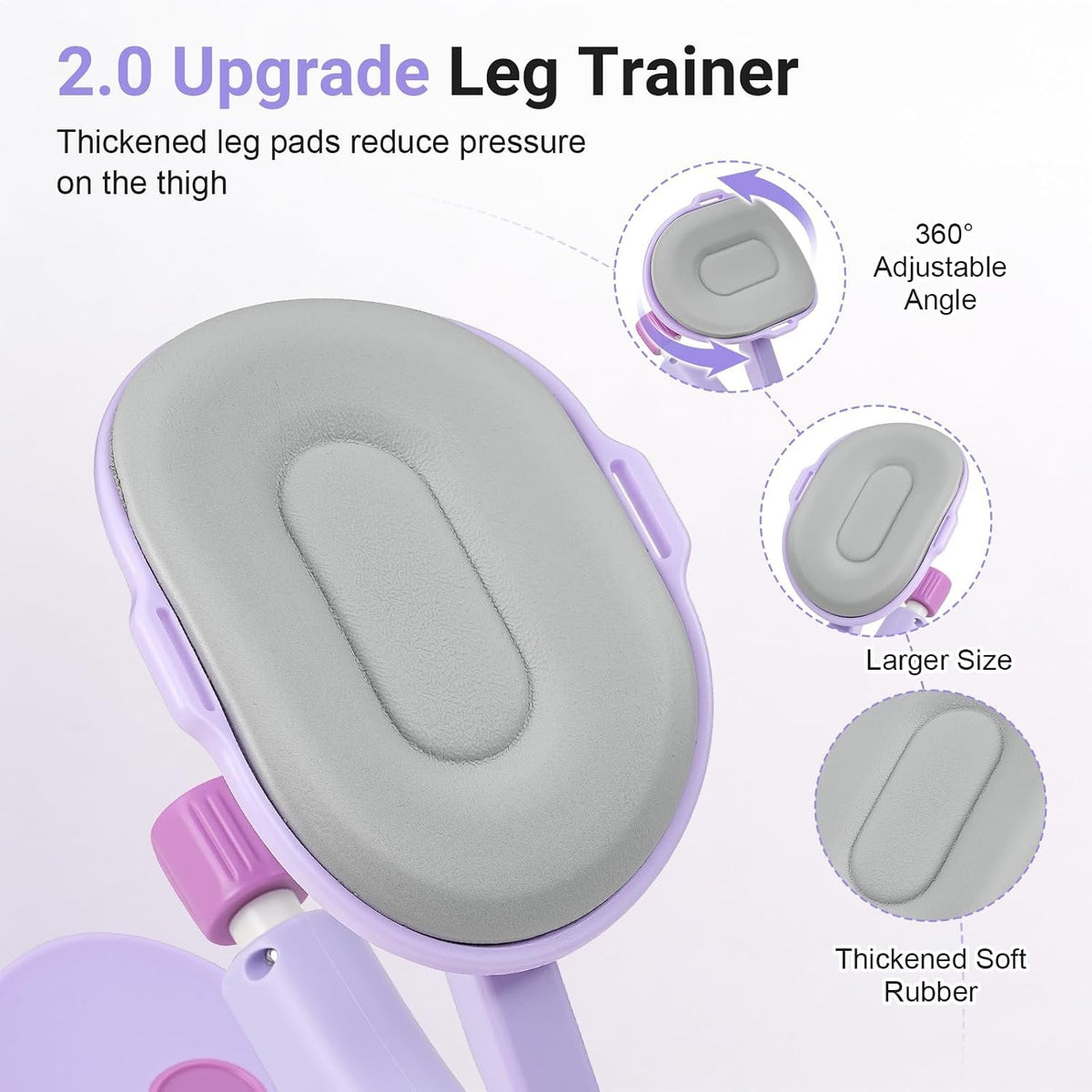 Thigh Trainer for Women, 15-60LB Adjustable Resistance Inner Thigh Exerciser for Pelvic Floor Strengthening, Kegel Equipment with Data Tracking, Home Gym Fitness for Postpartum Recovery & Shaping1