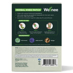 Wellnee Original Herbal Knee Patch - Wellknee Plaster for Knee Support & Muscle Pain - Maximum Strength for a Temporary Relief - Adhesive Heat Patches Made with Natural Herbs for Wellness (10 Pads (Pack of 1))