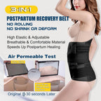 3 in 1 Postpartum Belly Wrap Recovery Band Belt Abdominal Binder | Postpartum Belly Band, Belly Binder Post Partum, Post Surgery Pregnancy Belly Support Band Recovery Belly/waist/pelvis (L)