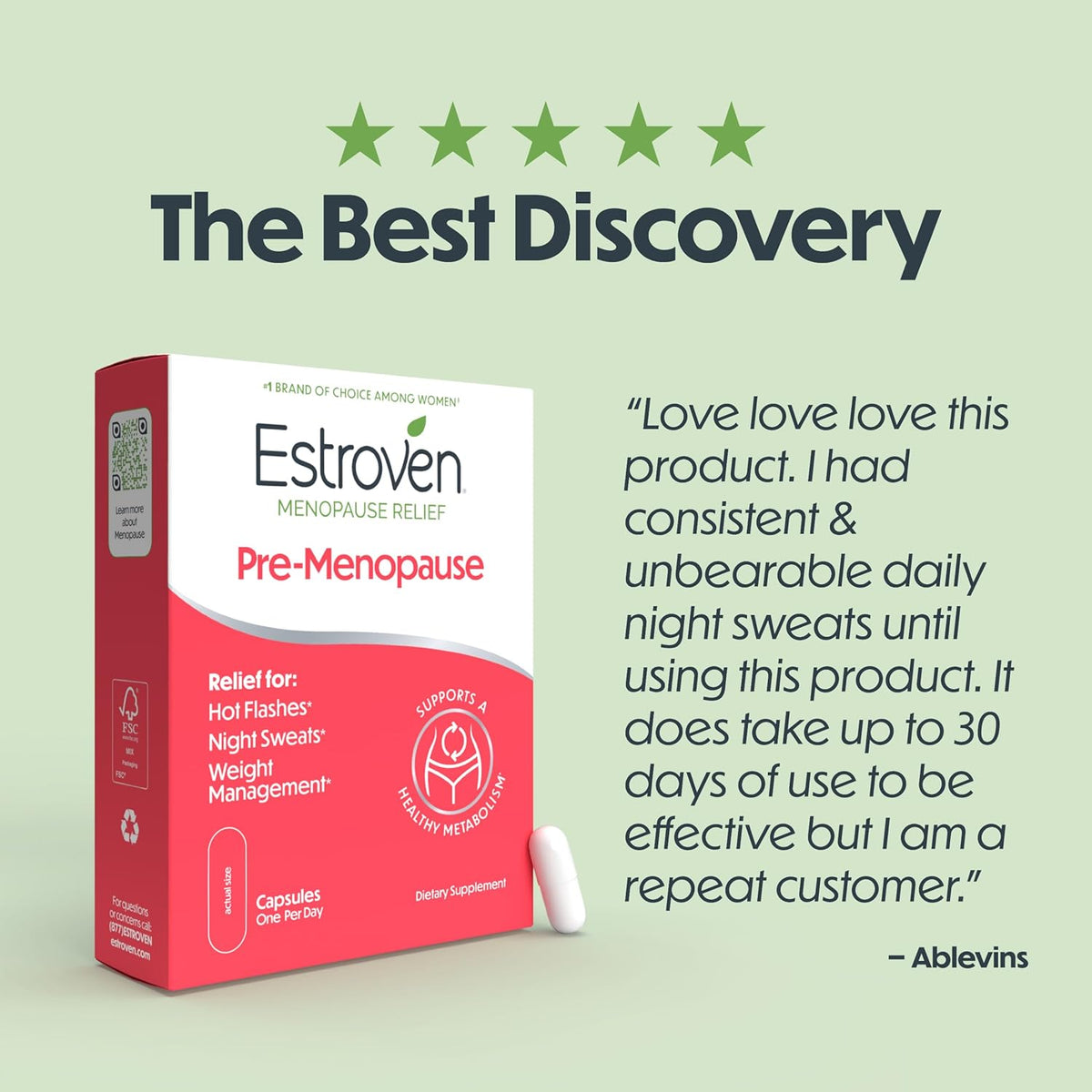 Estroven Dietary Supplements Overnight