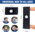 Hionfurt Motion Sickness Bands Anti Nausea Wristband for Adult and Kids Morning Sickness Relief for Pregnant Women Acupressure Nausea Relief for Car, Sea, Air Sickness - 2 Pairs Gray, Black