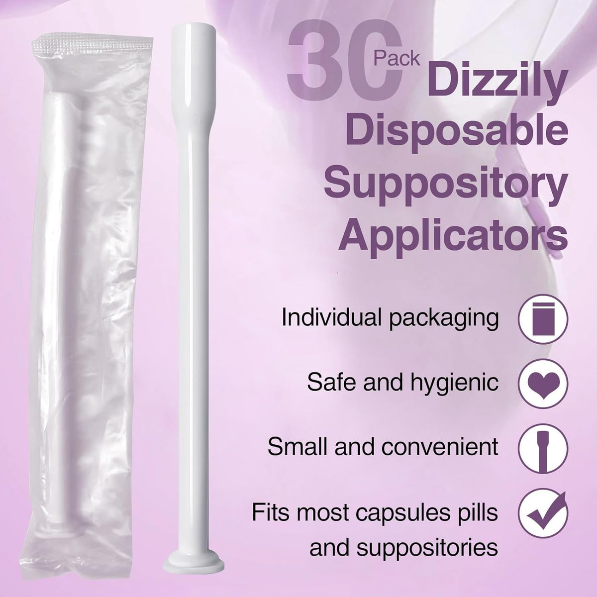 Dizzily Applicators and Syringes Individually Wrapped 20 pieces