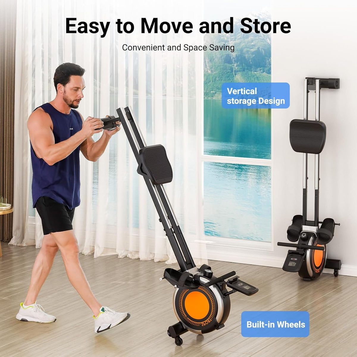 Dripex Rowing Machine, Upgraded Rowing Machines for Home, Magnetic Rower