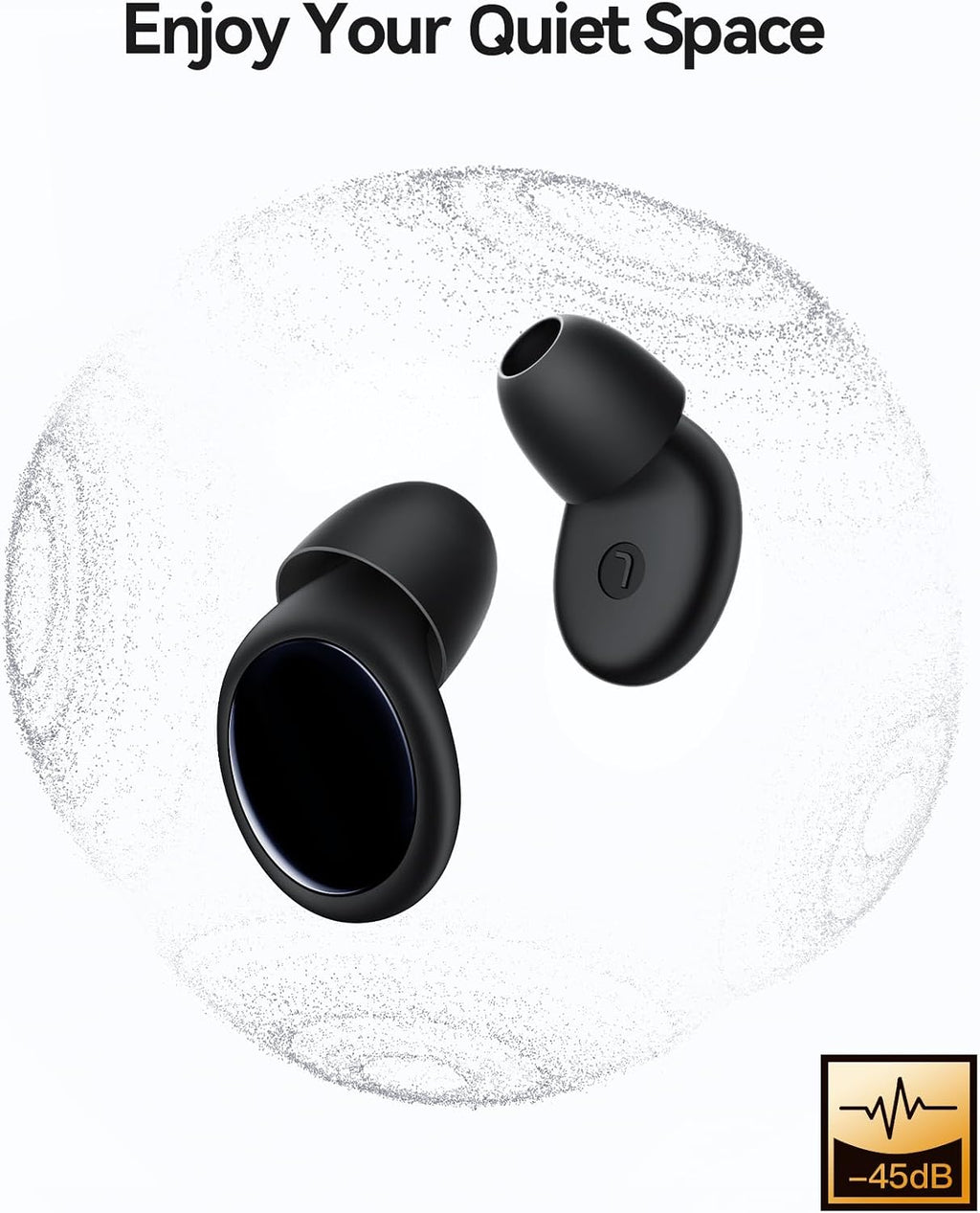 45dB Ear Plugs for Sleeping Noise Cancelling Ear Plugs for Noise Reduction & Snoring, Concerts, Earplugs for Sleep,Sider Sleepers Airplane, Silicone Earplugs Reusable Concert Ear Plug