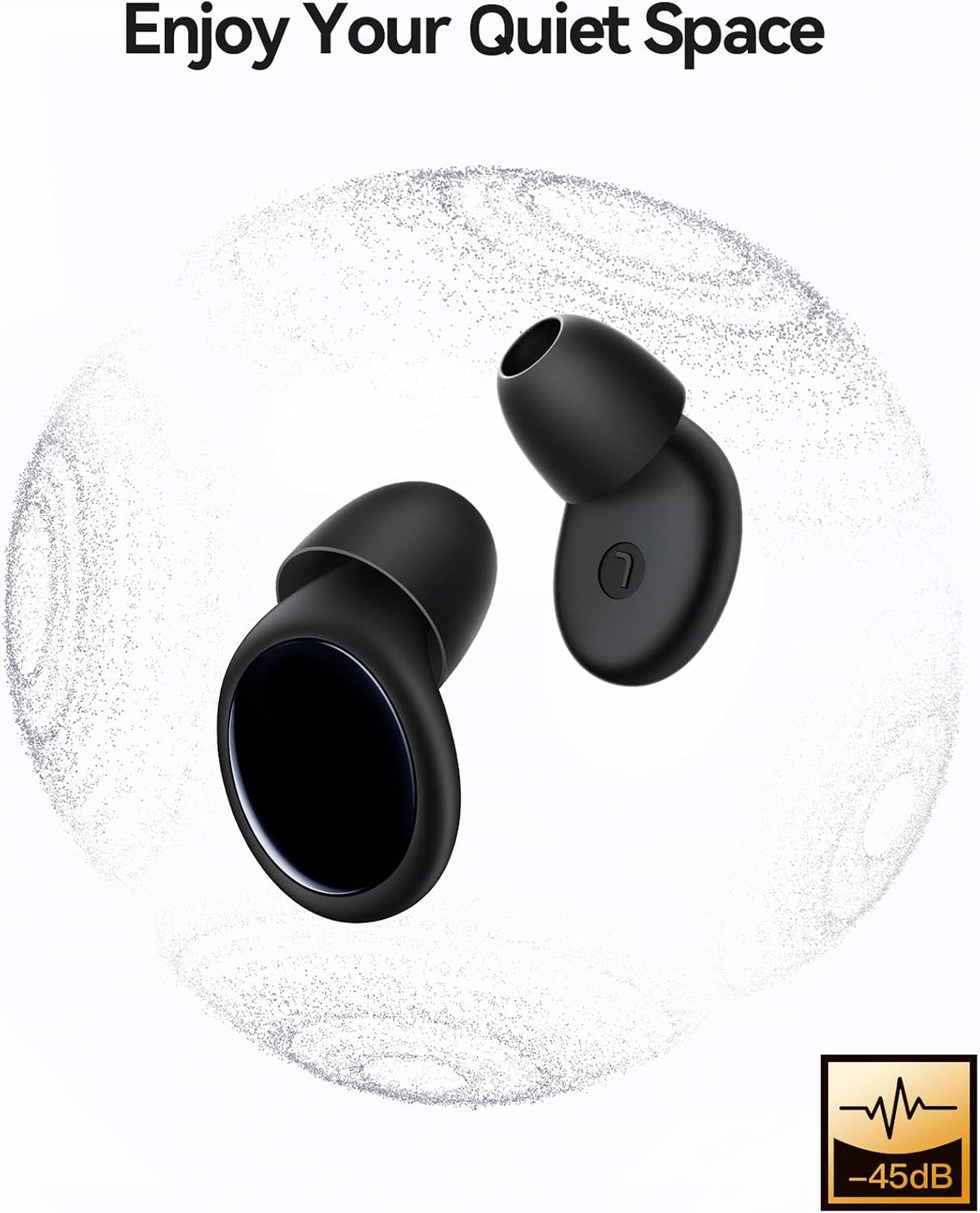 45dB Ear Plugs for Sleeping Noise Cancelling Ear Plugs for Noise Reduction & Snoring, Concerts, Earplugs for Sleep,Sider Sleepers Airplane, Silicone Earplugs Reusable Concert Ear Plug