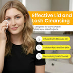 OPTASE Manuka Oil Eyelid Wipes, 30 Count – Eyelid Cleansing Wipes with Natural Manuka Oil – Preservative-Free Formula for Daily Hygiene and Eye Lid Comfort - Doctor Recommended Eye Lid Cleaning