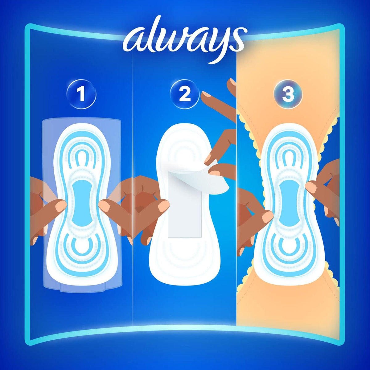 Always Sanitary Pads Without Wings 8 pieces