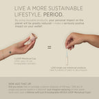 Hevea Loop Menstrual Cup Size 2 (Natural) - Made of 100% Natural Rubber - Softest Menstrual Cup, Use Up to 12 Hours