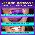 SAKYPRORAL Whitening Strips, Long-Lasting Results, Enamel Safe & Low-Sensitivity, Purple Tooth whitening, Professional Teeth Whitening Strips with Non-Slip Dry Strip Technology, 14 Count (Pack of 1)