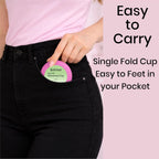 Reusable Menstrual Cup for Women | FDA Approved | Made of Ultra Soft 100% Medical Grade Silicone | Odour, Rash & Itch-Free Period | Leak-Proof Protection for 8-10 Hours, Pack of- 1