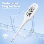 8 Seconds Basal Thermometer for Adult & Kids, Accurate & Safe Thermometer | Fever Alarm and Memory Recall, Oral, Ovulation or Underarm Use
