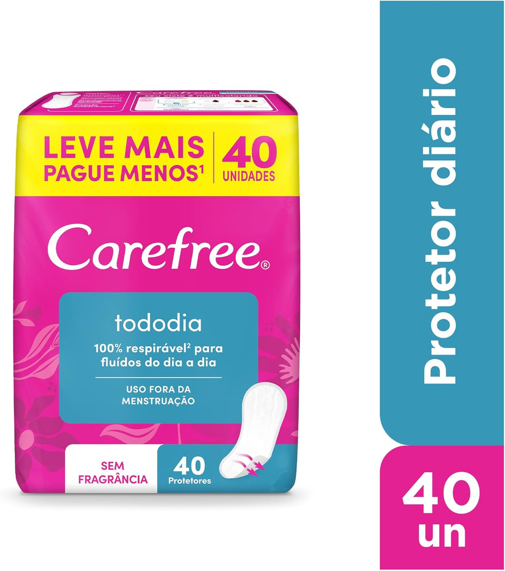 Carefree Panty Liners Fragrance-Free 40 pieces