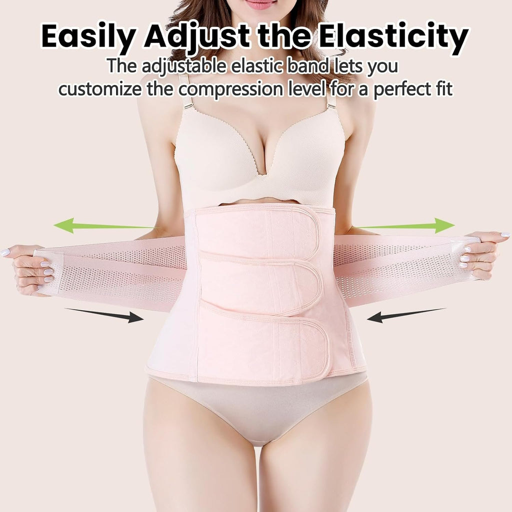 Postpartum Girdle C-Section Recovery Belt Belly Wrap Belly Band | Postpartum Belly Band Post Surgery Pregnancy Belly Support Band Abdominal Binder Shapewear Back Support