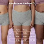 Frida Mom 8pc Postpartum Underwear, Disposable Boyshort Panties, Seamless, Stretch Support, New Mom Essentials, Size M/L (28in-42in)