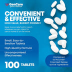 GenCare Mucus Relief Guaifenesin 600mg Extended-Release, 100 Ct | Compares to Mucinex; 12-hour expectorant relief for chest congestion & cough, thins and loosens mucus fast