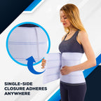 NYOrtho Post Surgery Abdominal Binder - Waist Support Belt for Men & Women - Postpartum Belly Band - Tummy Tuck Compression Garment - MADE IN USA (30" - 45") 3 Panel - 9"