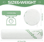 Bucherry 2 Pcs Memory Foam Neck Roll Pillow 18 x 4 Inches