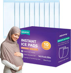 Postpartum Ice Packs, Perineal Cold Pack for Ice Pad Postpartum Care (10 Pads), 2-in-1 Maxi Cooling Pads Postpartum for Women, Disposable High Absorbent Postpartum Pads for Reduce Swelling