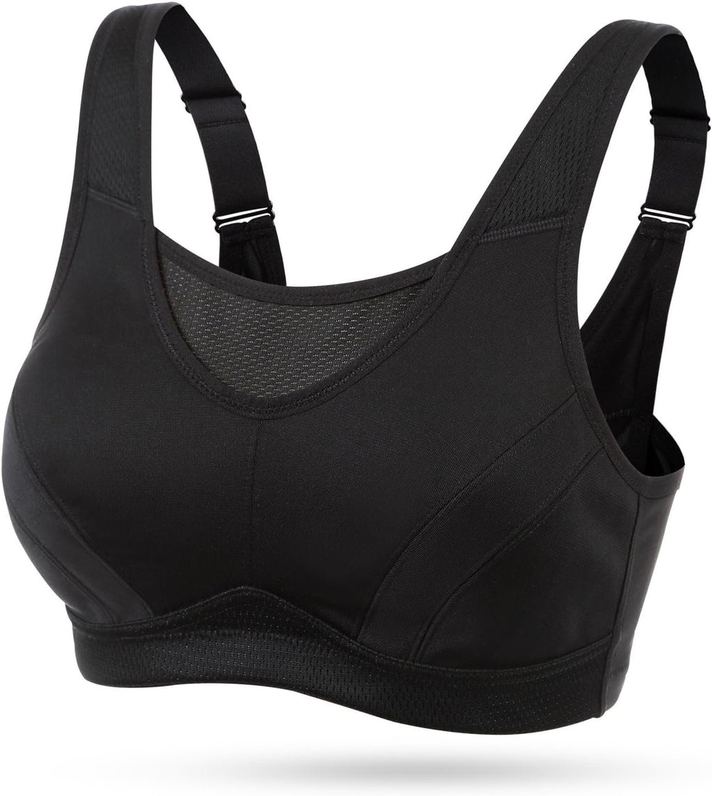 Wingslove High Impact Sports Bras for Women Plus Size Non Padded Wirefree Workout Bra Bounce Control
