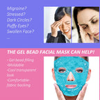 ZNÖCUETÖD Cold Face Ice Mask Facial Ice Pack, Hot Cold Compress for Face | Face SPA Gift for Woman Dark Circles Facial Puff, Pressure, Headaches, Skin Care, Post Laser Cosmetic Care, Reversible