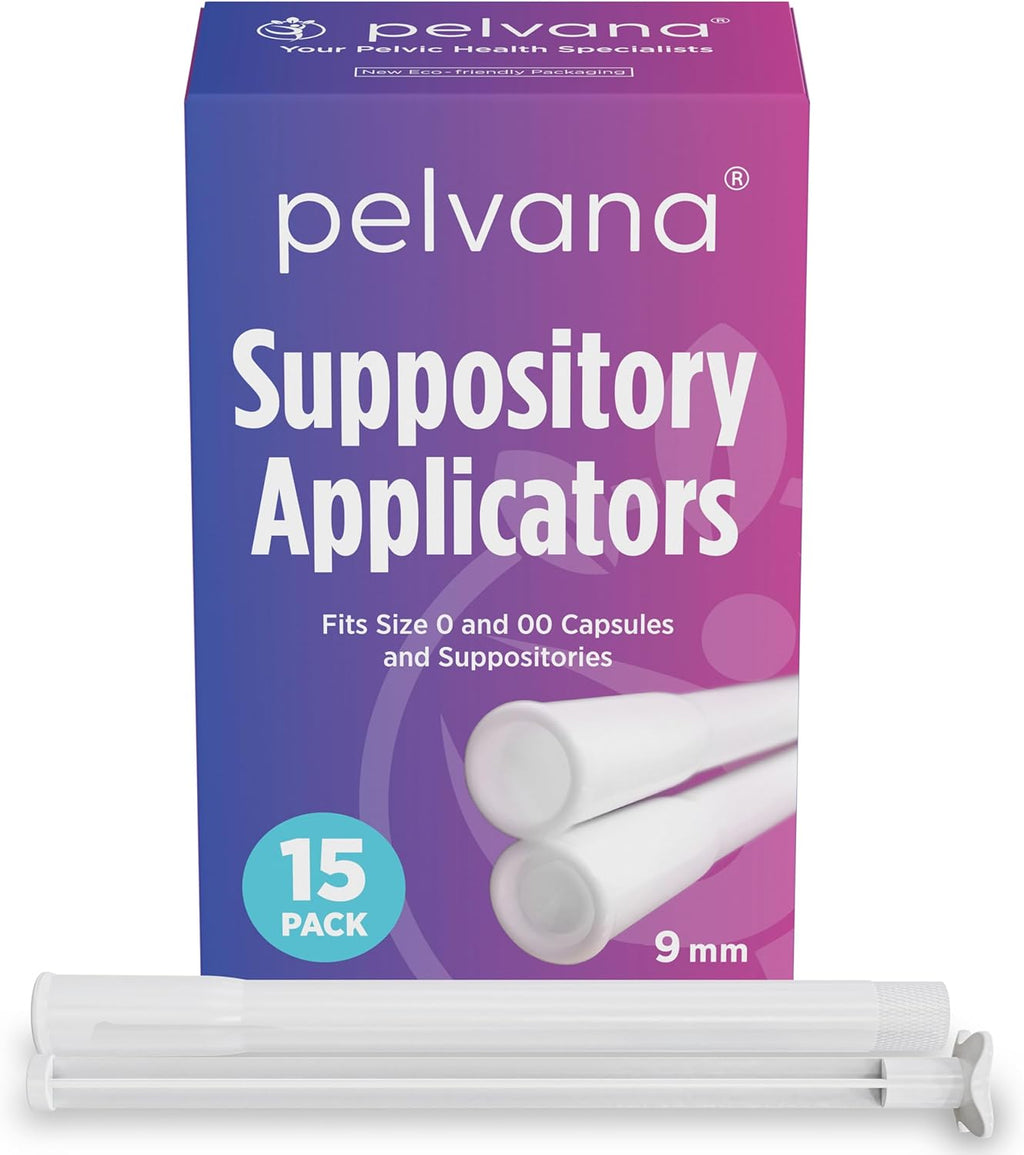 Pelvana Suppository Applicators, 15 Pack, 9mm Wide, Fits Size 0 and 00 Capsules