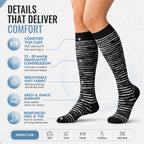 Copper Compression Socks for Women & Men (6 pairs) - Best Support for Nurses, Running, Hiking, Recovery