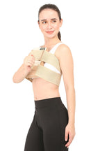 Sternal Corset || UNISEX || Post Surgical Chest Support Brace || Post Bypass and Heart Surgery Recovery || Adjustable Post-Operative Chest Compression Garment || (Medium, Beige)