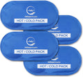 4 Pack Reusable Ice Packs for Injuries, Soft Gel Ice Packs for Sprains