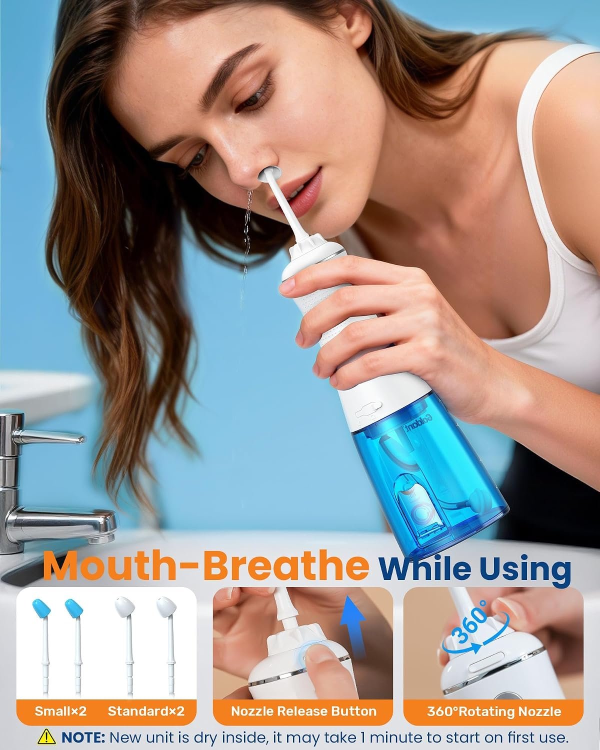 350ML Nasal Irrigation System, Neti Pot Sinus Rinse Kit