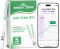 Easy@Home PdG Test Strips: 5 Pack - Track Ovulation Insights with Progesterone Urine Tests – at Home Fertility Test for Women with Premom Ovulation App - PdG (Pregnanediol Glucuronide) Tests