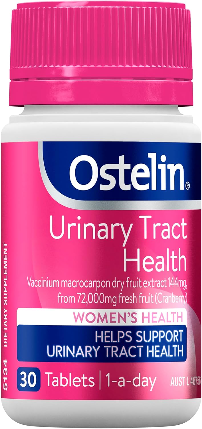 Ostelin Urinary Tract Health - High Strength Cranberry 72000mg 30 Tablets – Antioxidant Support – Maintains Urinary Tract & Kidney Health
