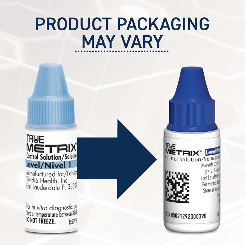 True Metrix Control Solution Level 1, 3 mL | Blood Glucose Control Solution