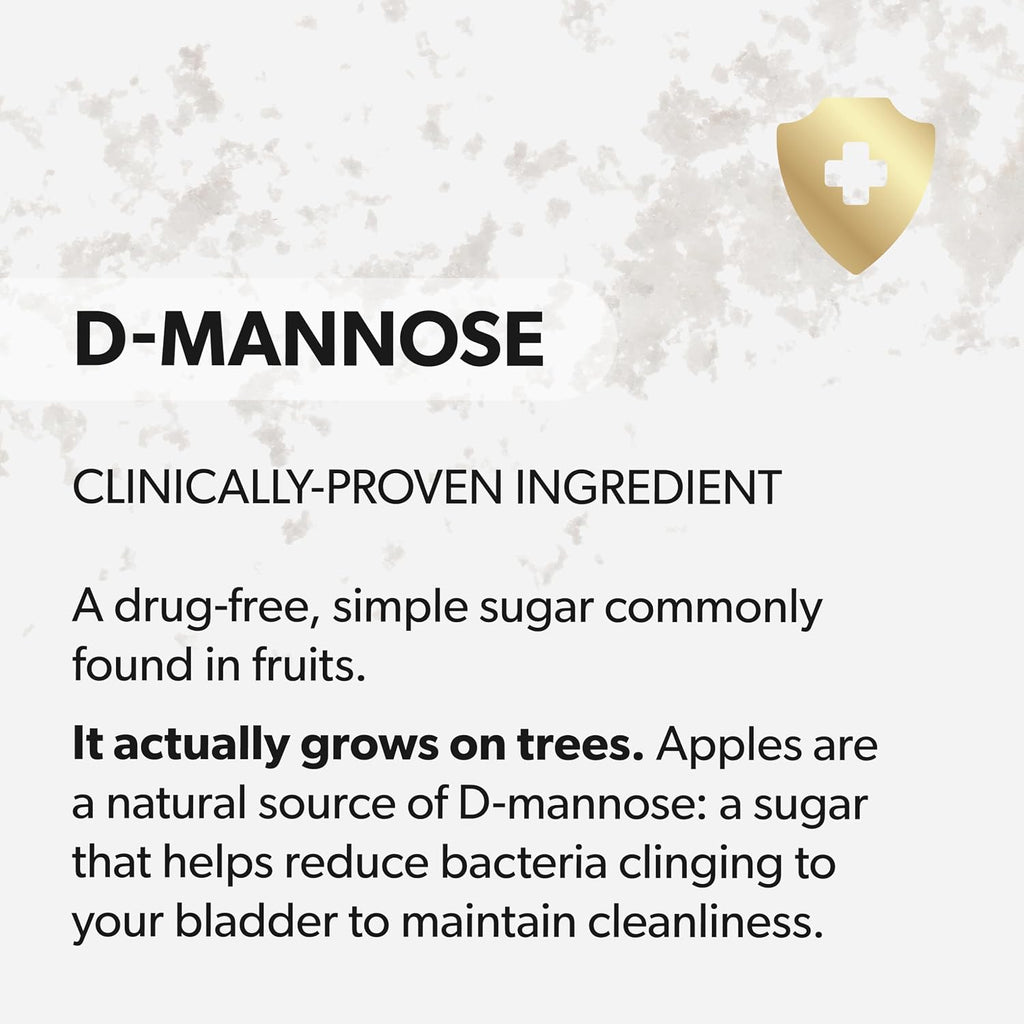 AZO D Mannose Supplement for Women & Men, Clinical Strength, 120 Capsules | D-mannose Pills For Urinary Tract Health, Cleanse Flush & Protect*, Daily Support, 2000mg Clinically Studied Amount