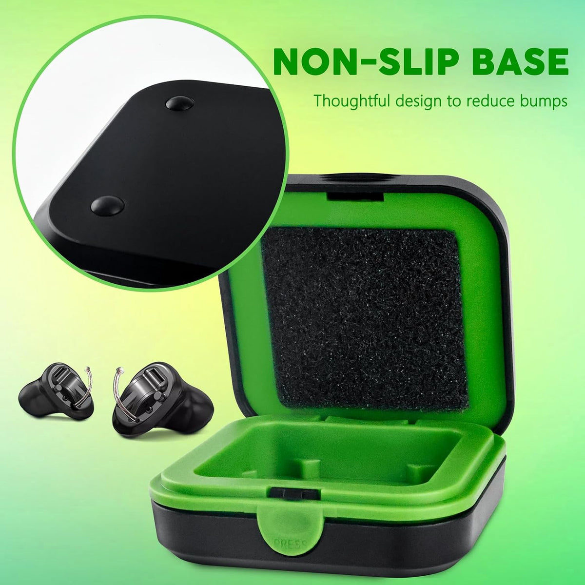 Hearing Aid Case, Waterproof Hearing Aid Travel Case