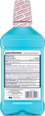 Parodontax Active Gum Health Mouthwash, Antiplaque and Antigingivitis Mouthwash, Mint, 3x16.9 Fl Oz