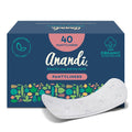 Anandi Panty Liners For Women | Daily Use Liners 190mm - 40 Pieces | Biodegradable Compostable Organic Liner | Certified 100% Organic Cotton Top Sheet