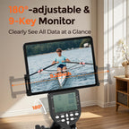 YOSUDA Rowing Machine for Home, Magnetic Rower Machine for Beginners to Athletes, Use with Resistance Adjustment Function, Bluetooth, App Supported, LCD Monitor, and Comfortable Seat Cushion
