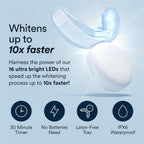 Auraglow Teeth Whitening Kit, LED Accelerator Light, 35% Carbamide Peroxide Teeth Whitening Gel, 20+ Whitening Treatments, Whitens up to 10 Shades in 7 Days