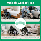 Transfer Board with Slide Sheet, FSA Eligible, Slide Assist Device for Transferring or Seniors from Wheelchair to Bed, Toilet, Tub, Car (Transfer Board + Slide Sheet（28"x28"）)（Patented Product）
