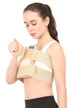 Sternal Corset || UNISEX || Post Surgical Chest Support Brace || Post Bypass and Heart Surgery Recovery || Adjustable Post-Operative Chest Compression Garment || (Medium, Beige)
