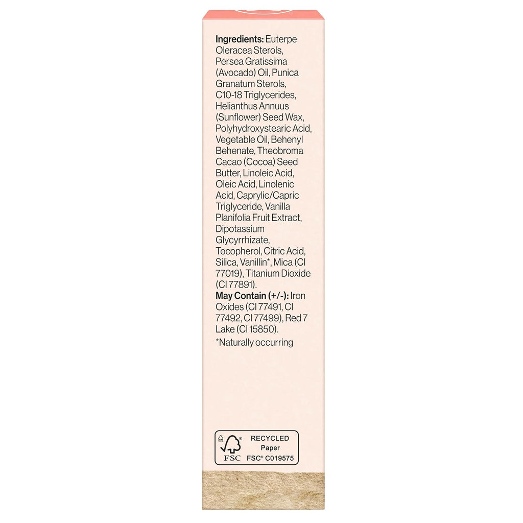 Honest Beauty Moisturizing Vegan Tinted Lip Balm, Antioxidant-Rich, Melon