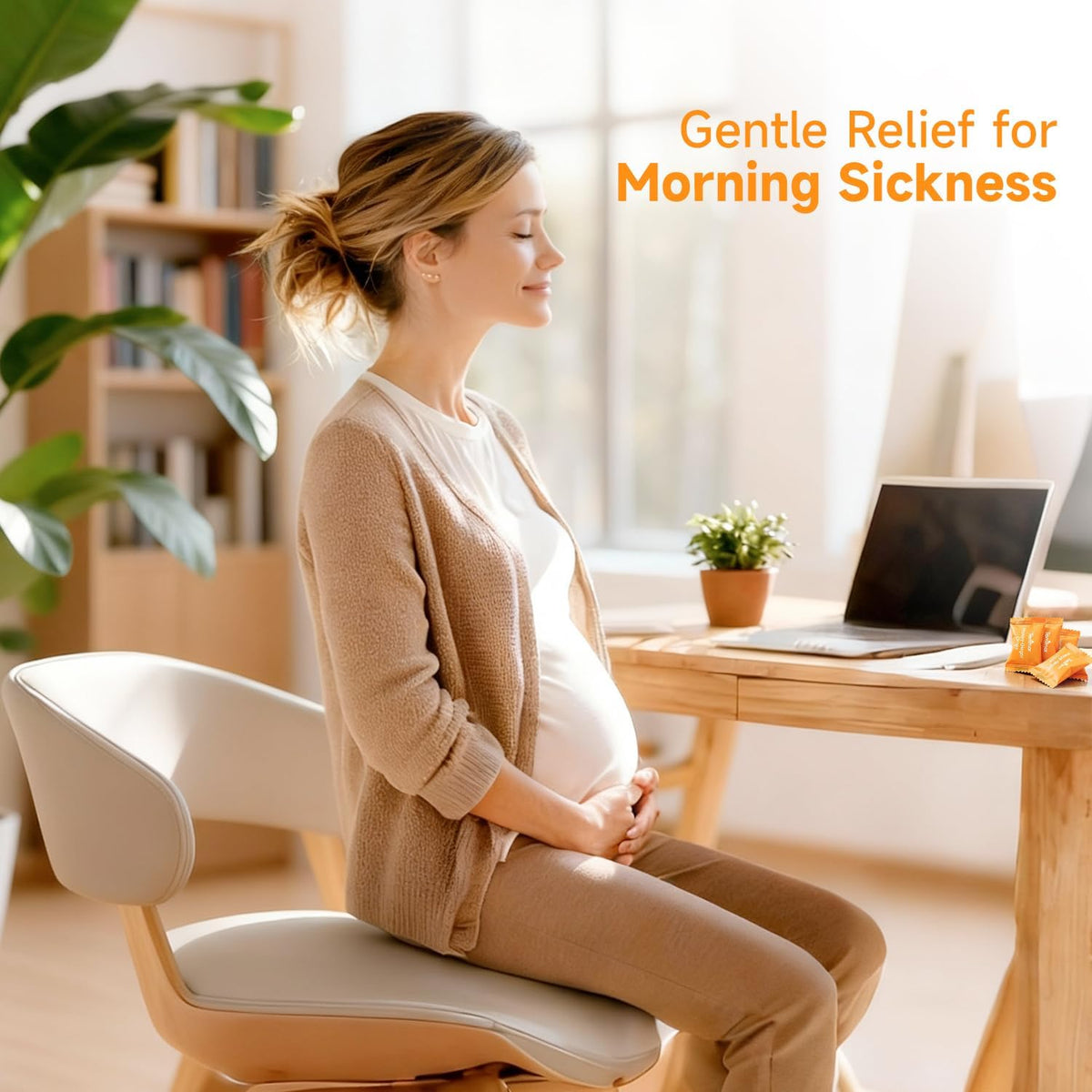 Mint-Ginger Drops, Fast-Acting Nausea Relief, Support Motion Sickness and Morning Sickness Relief, Added Vitamin B6, 30 Wrapped Ginger Candies