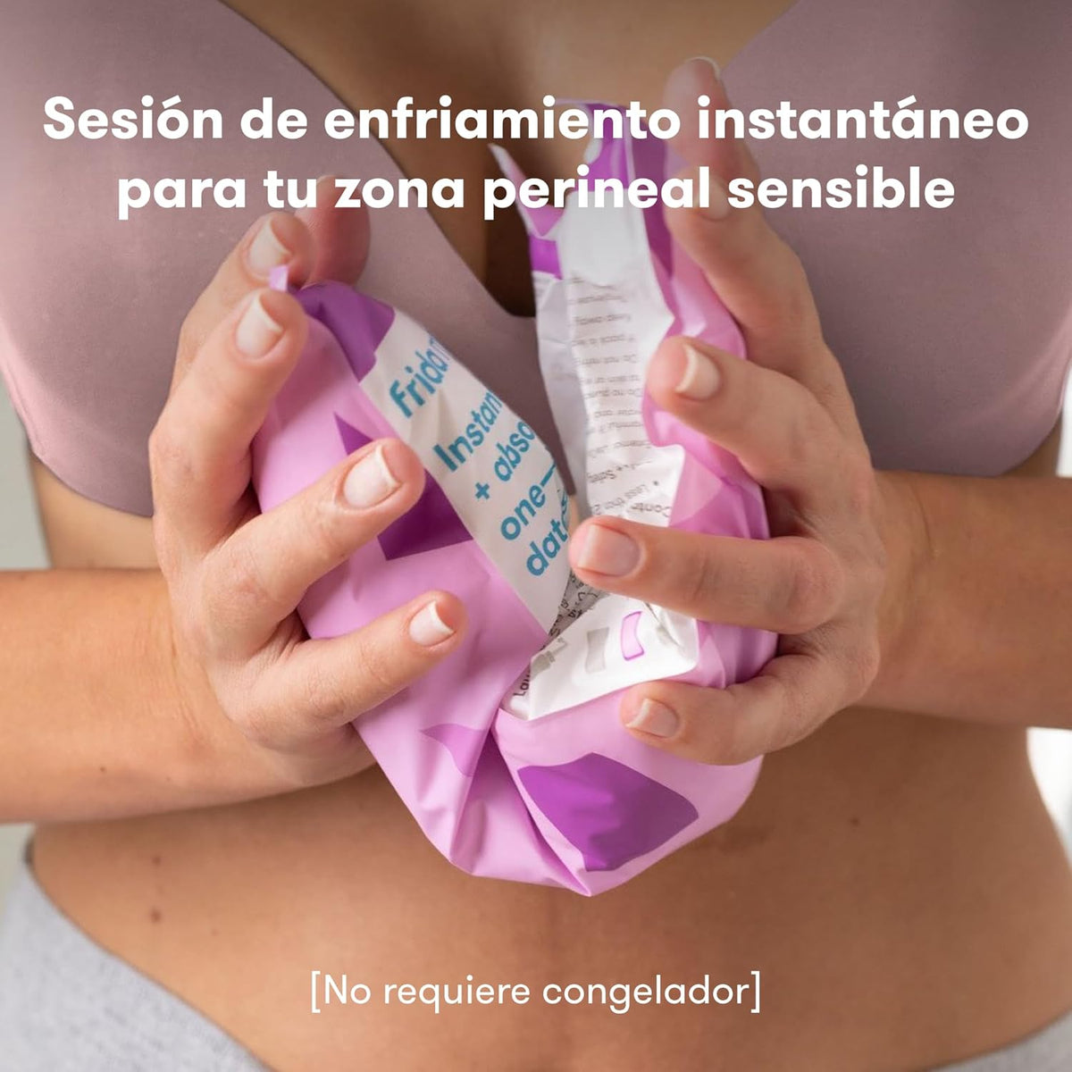 Frida Mom Postpartum Cold Pads, High Absorbency, Instant Cold Therapy, Adhesive, Perineal Area, Pack of 8