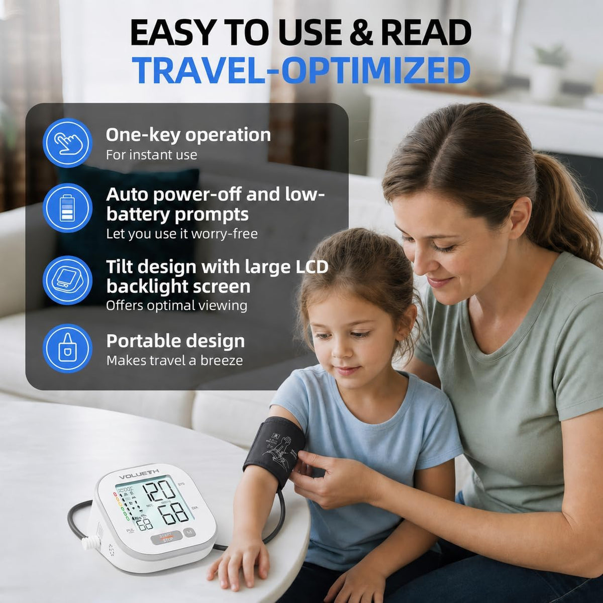 VOLUETH Pediatric Blood Pressure Cuff?FDA Cleared Blood Pressure Monitor