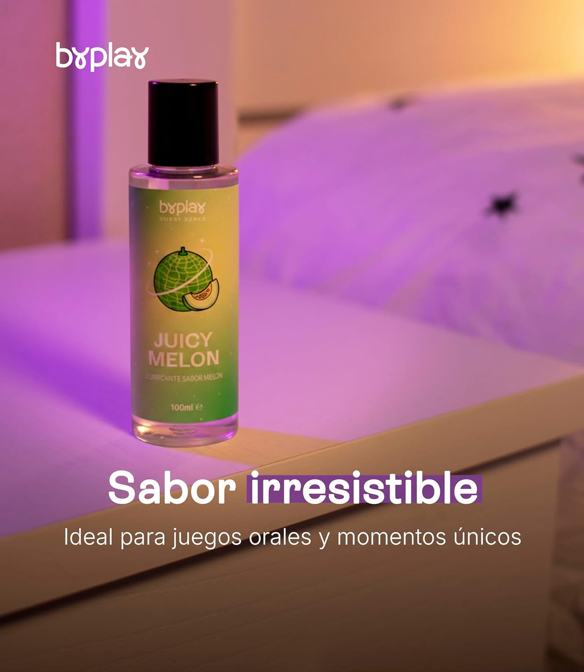 BYPLAY Water-Based Lubricant - Soft Texture Gel with Melon Aroma 100ml