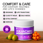 Pharmapulse Vaginal Moisturizer, Vulva Balm Cream, Intimate Skin Care, Menopause Support - Relieves Dryness, Itching, Burning, Redness, Chafing, Odor, Irritation - Estrogen Free 2oz