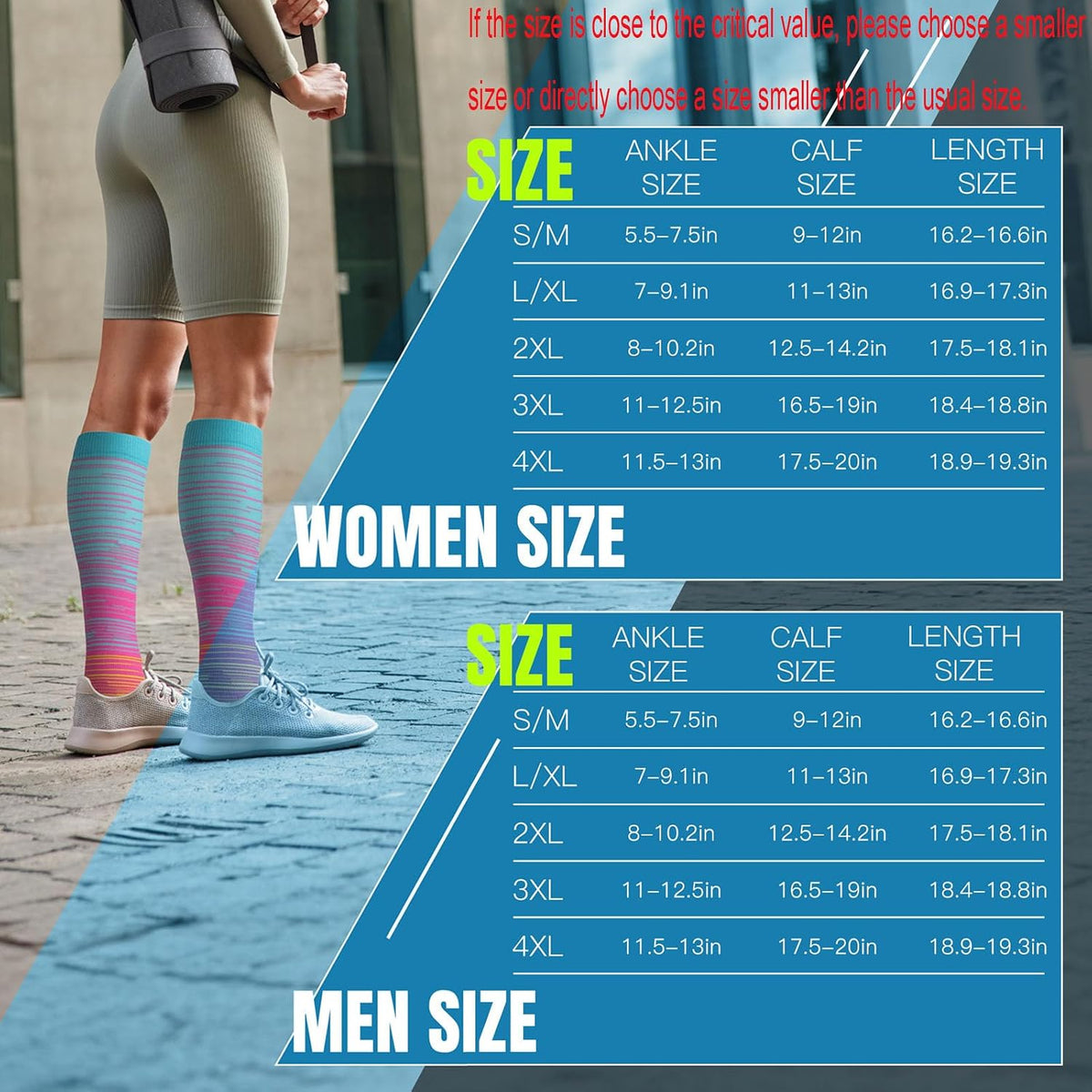 Open Toe Compression Socks for Women & Men | 3pairs,20-30mmHg Toeless Sock Knee High Support Stockings for Circulation Support Nurses Travel