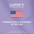 LUMIFY Redness Reliever Eye Drops, for Whiter & Brighter Looking Eyes, 0.08 Fl Oz (2.5 mL)