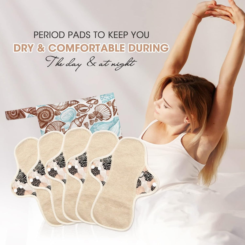 MQUPIN Panty Liners Reusable Organic 5 pieces